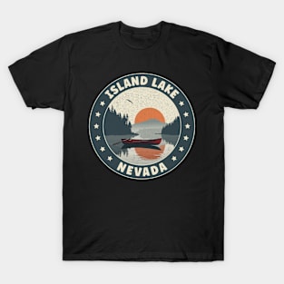 Island Lake Nevada Sunset T-Shirt